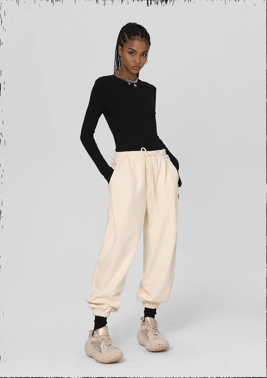 JHYQ Loose Embroidery Sweat Pants
