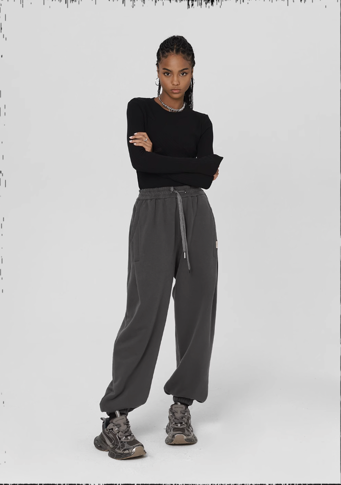 JHYQ Loose Embroidery Sweat Pants