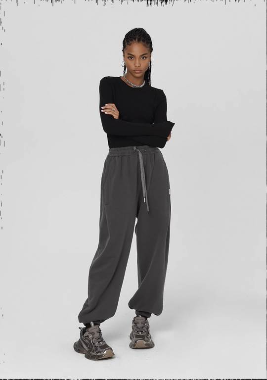 JHYQ Loose Embroidery Sweat Pants