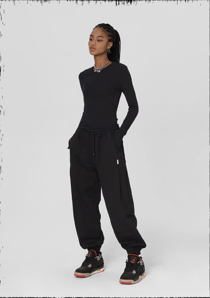 JHYQ Loose Embroidery Sweat Pants