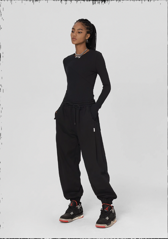 JHYQ Loose Embroidery Sweat Pants