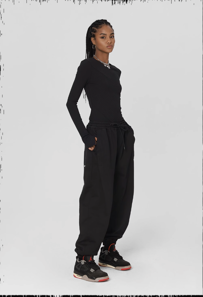 JHYQ Loose Embroidery Sweat Pants