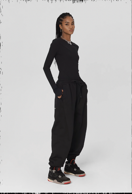 JHYQ Loose Embroidery Sweat Pants