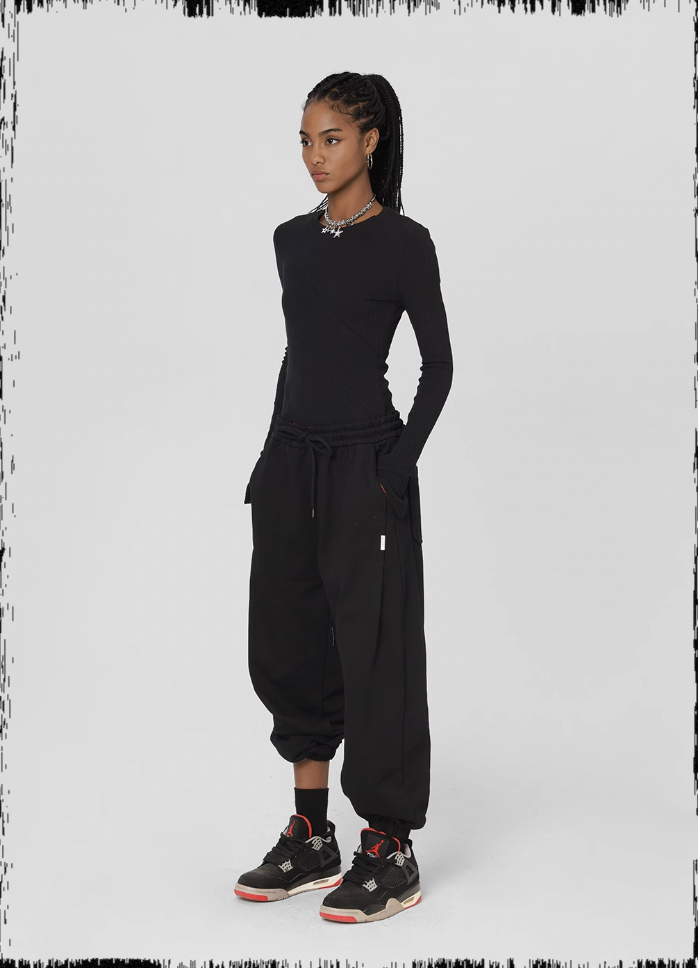 JHYQ Loose Embroidery Sweat Pants