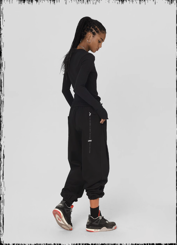 JHYQ Loose Embroidery Sweat Pants