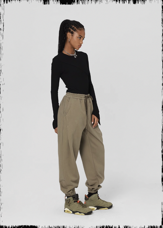 JHYQ Loose Embroidery Sweat Pants