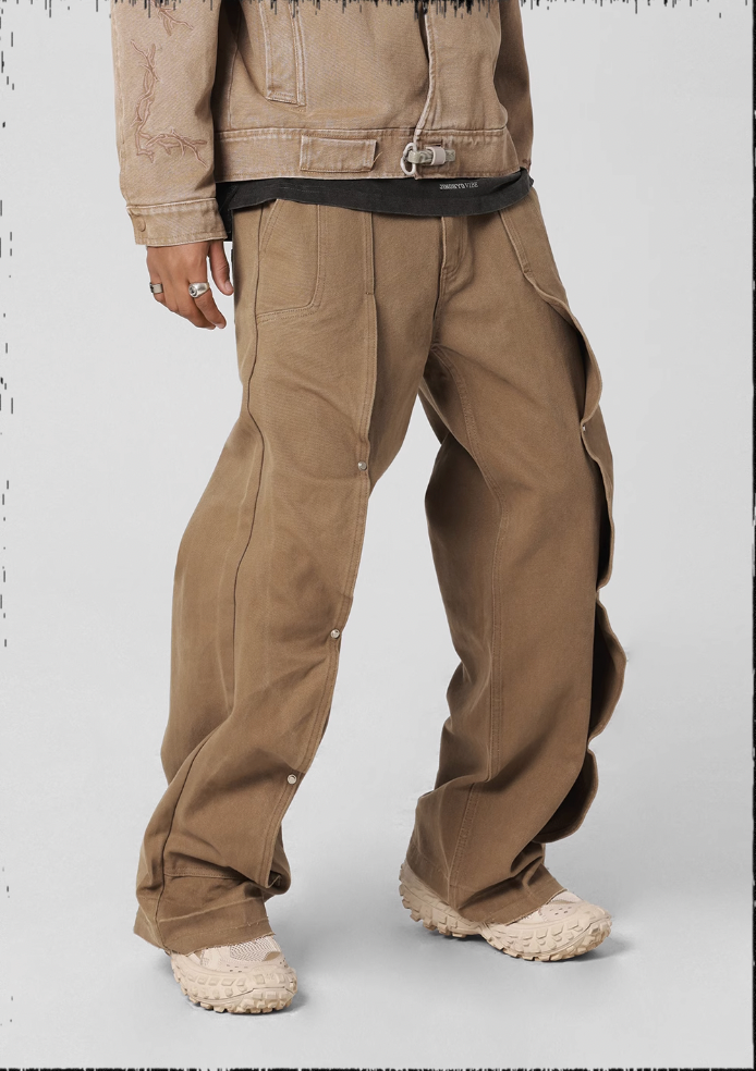 JHYQ Deconstructed Pleated Work Pants