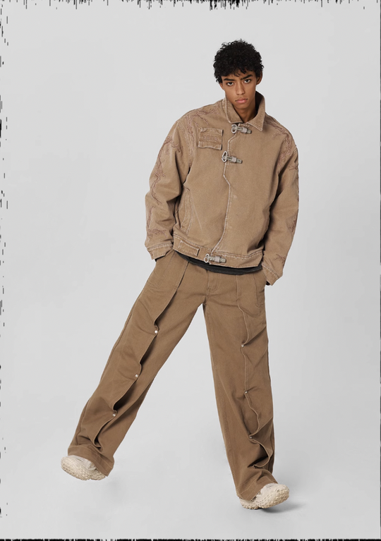 JHYQ Deconstructed Pleated Work Pants