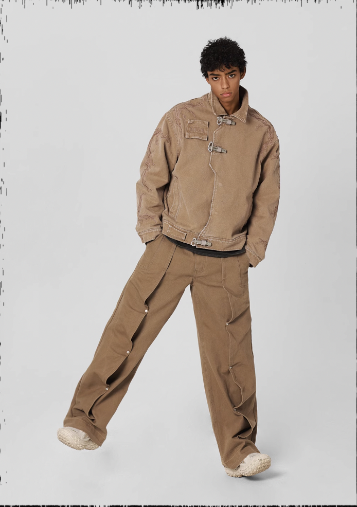 JHYQ Deconstructed Pleated Work Pants