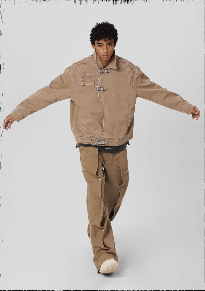 JHYQ Deconstructed Pleated Work Pants