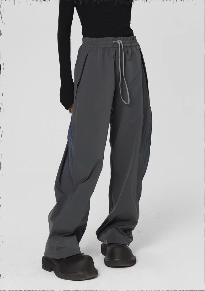 JHYQ Striped Paratrooper Drawstring Sports Pants
