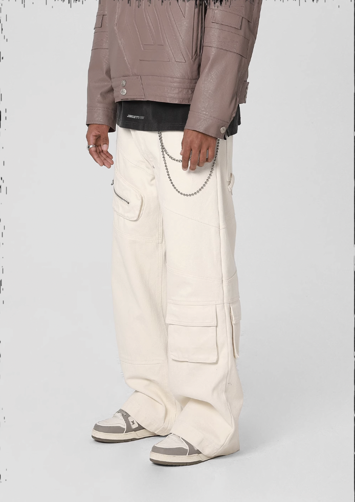 JHYQ Multi Pocket Canvas Work Pants