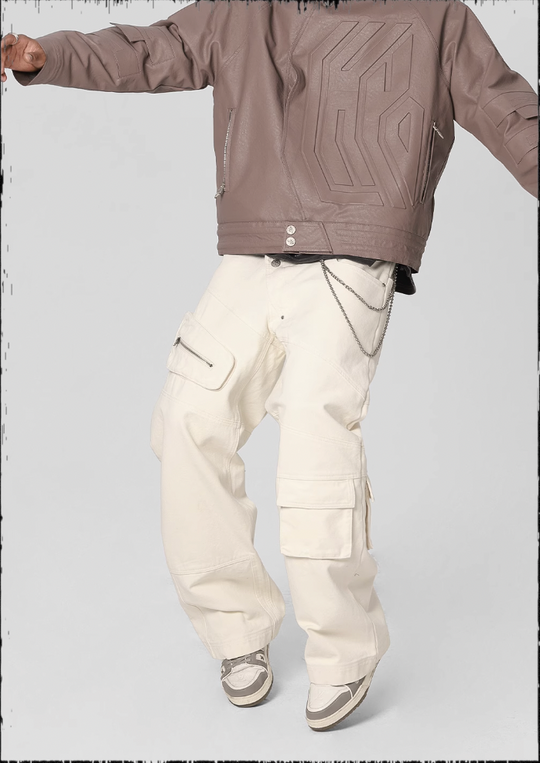 JHYQ Multi Pocket Canvas Work Pants