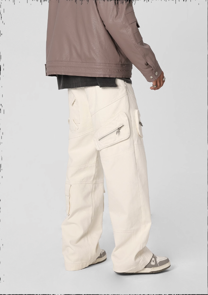 JHYQ Multi Pocket Canvas Work Pants