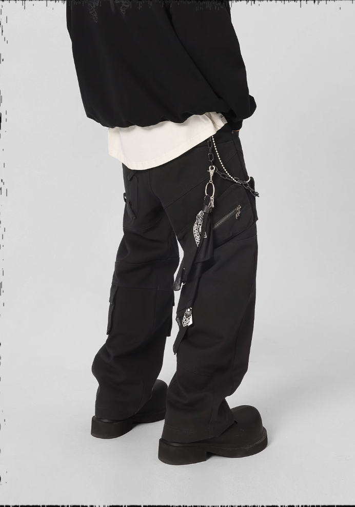 JHYQ Multi Pocket Canvas Work Pants