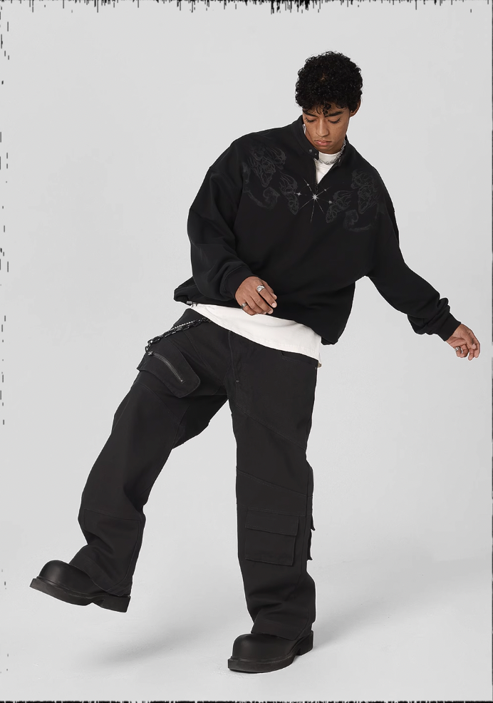 JHYQ Multi Pocket Canvas Work Pants