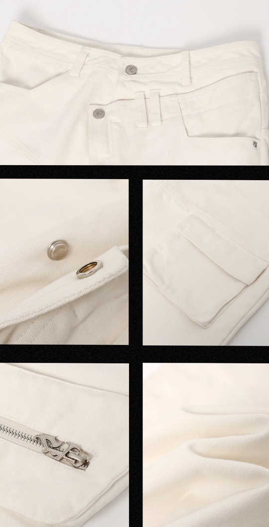 JHYQ Multi Pocket Canvas Work Pants