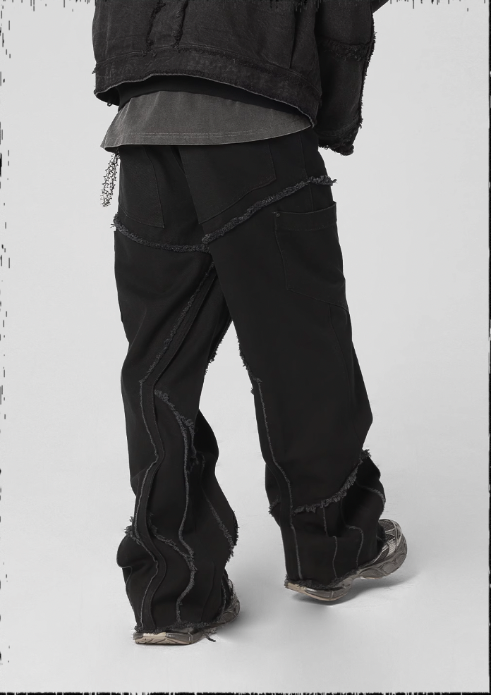 JHYQ Frayed Denim Jeans