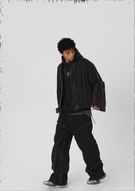 JHYQ Frayed Denim Jeans