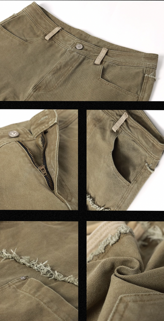 JHYQ Frayed Denim Jeans