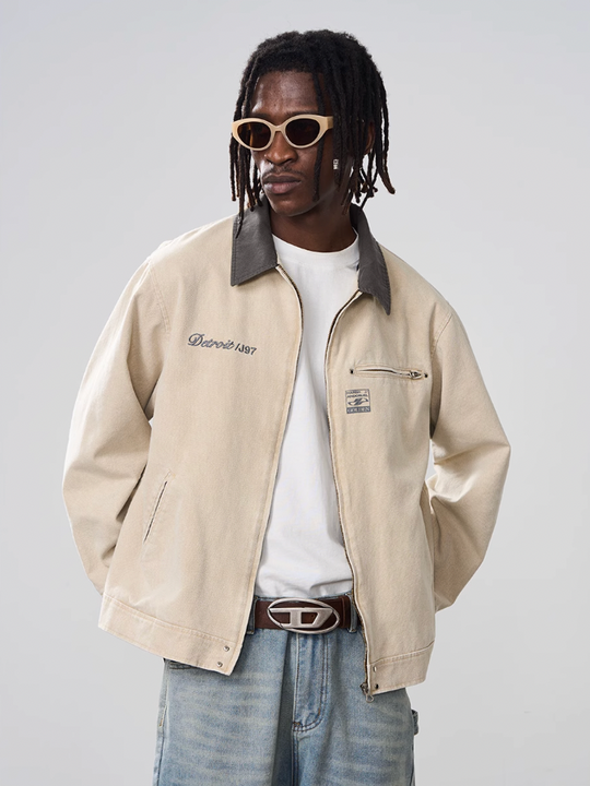 Harsh and Cruel Lapel Collar Embroidered Jacket