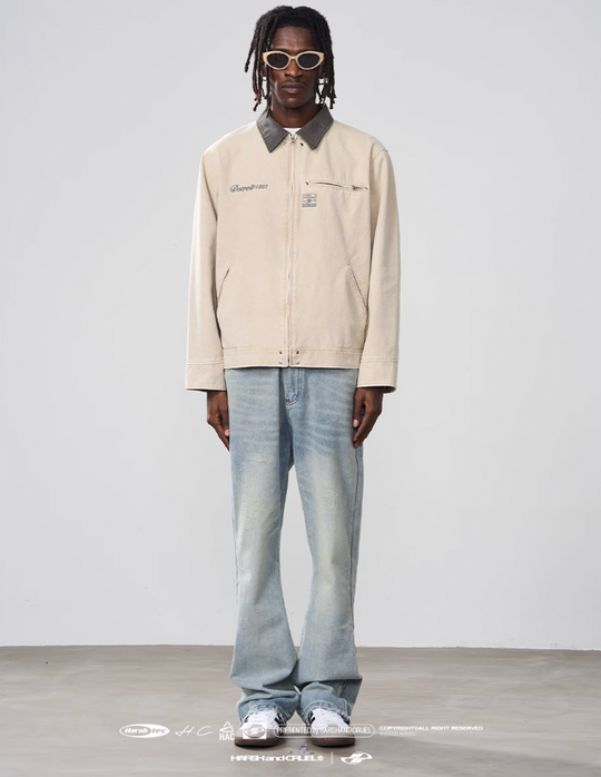 Harsh and Cruel Lapel Collar Embroidered Jacket