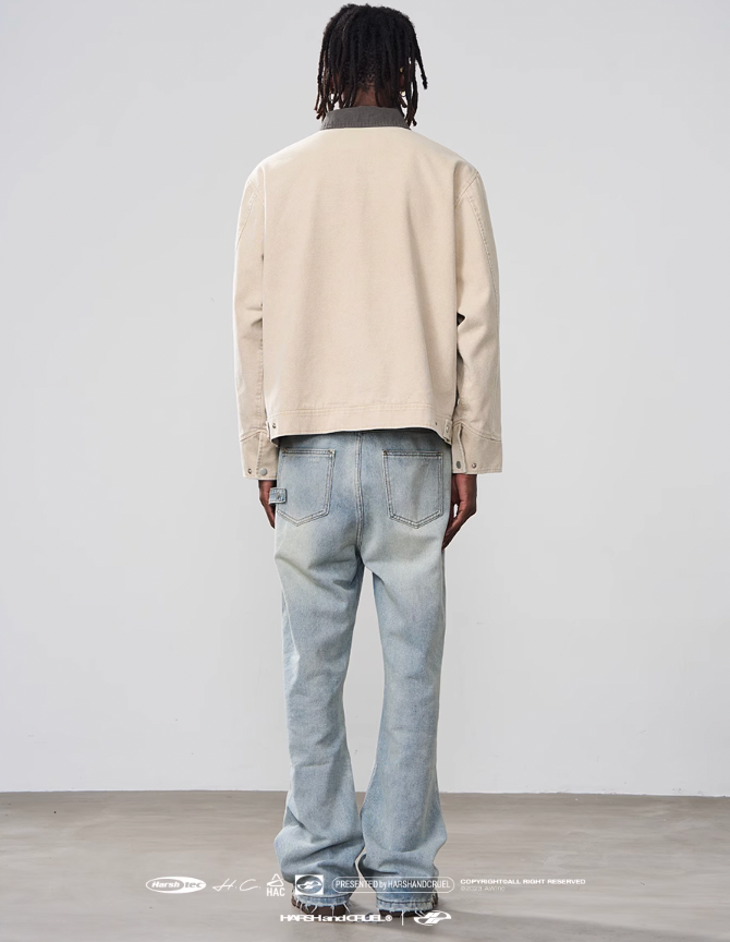 Harsh and Cruel Lapel Collar Embroidered Jacket