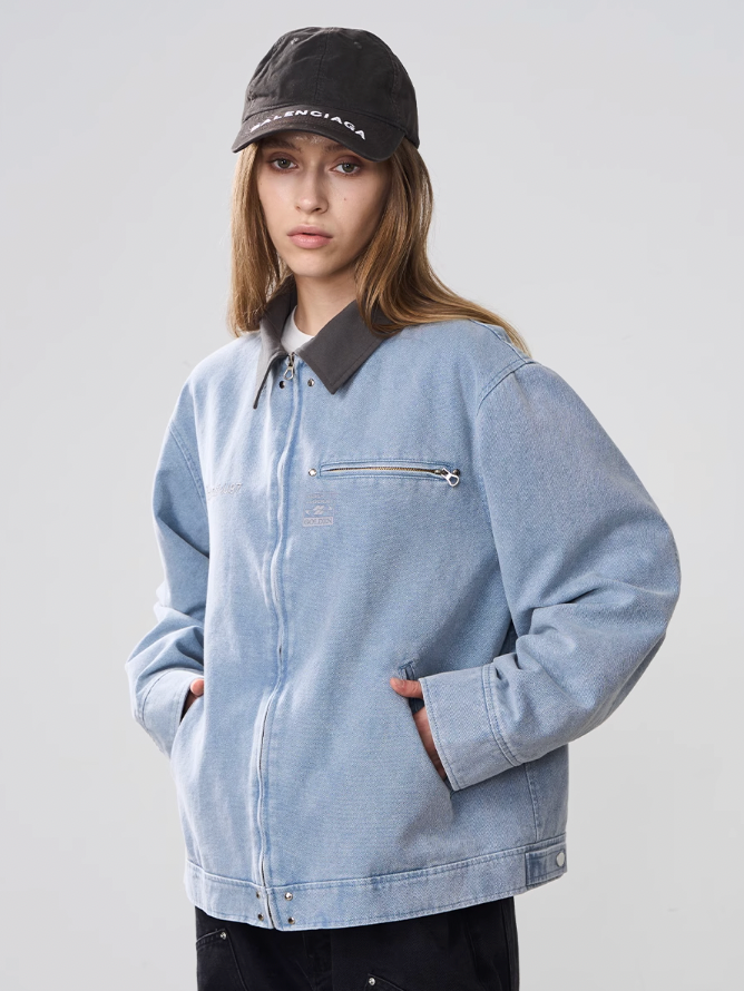 Harsh and Cruel Lapel Collar Embroidered Jacket