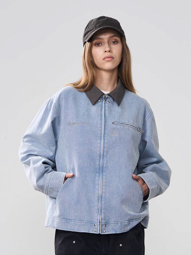 Harsh and Cruel Lapel Collar Embroidered Jacket