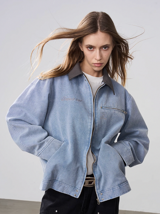 Harsh and Cruel Lapel Collar Embroidered Jacket