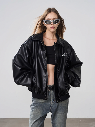 Harsh and Cruel Motorcycle Loose Leather Jacket