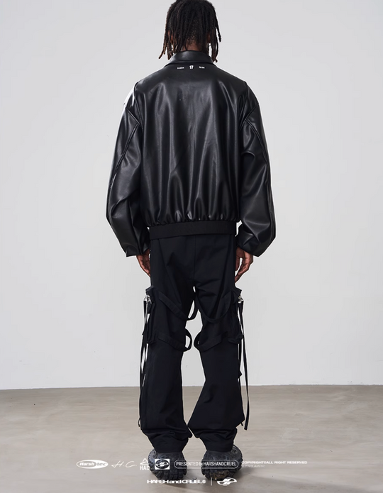 Harsh and Cruel Motorcycle Loose Leather Jacket