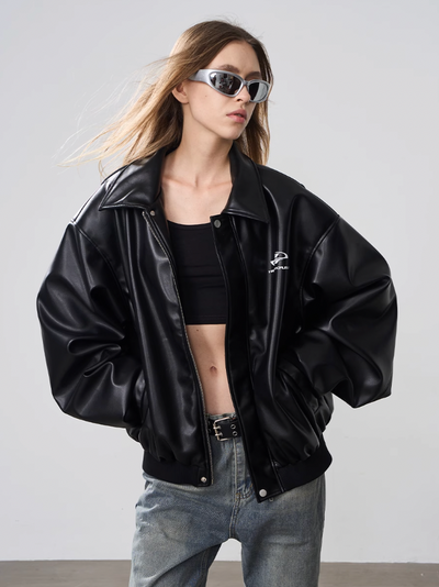 Harsh and Cruel Motorcycle Loose Leather Jacket