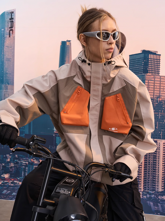 Harsh and Cruel 3D Pockets Deconstructed Patchwork Jacket