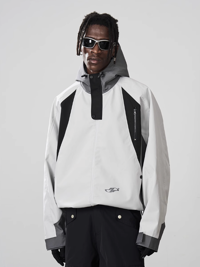 Harsh and Cruel Deconstructed Patchwork Hooded Jacket