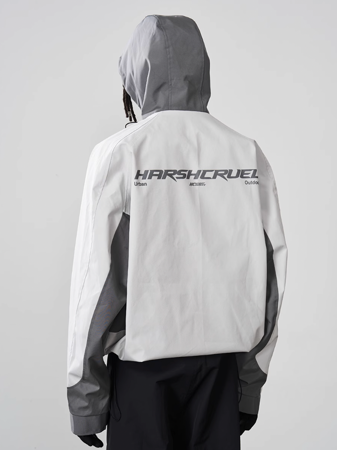 Harsh and Cruel Deconstructed Patchwork Hooded Jacket