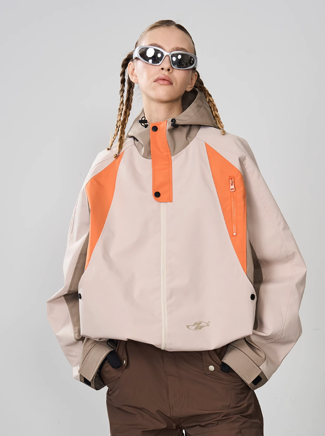 Harsh and Cruel Deconstructed Patchwork Hooded Jacket