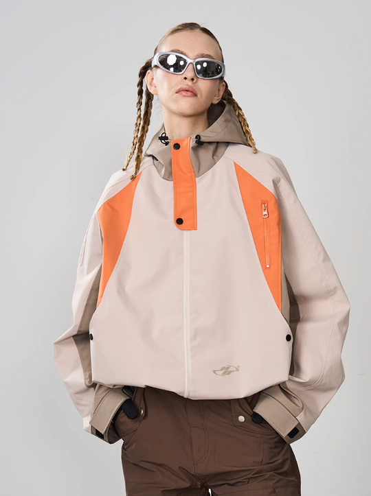 Harsh and Cruel Deconstructed Patchwork Hooded Jacket