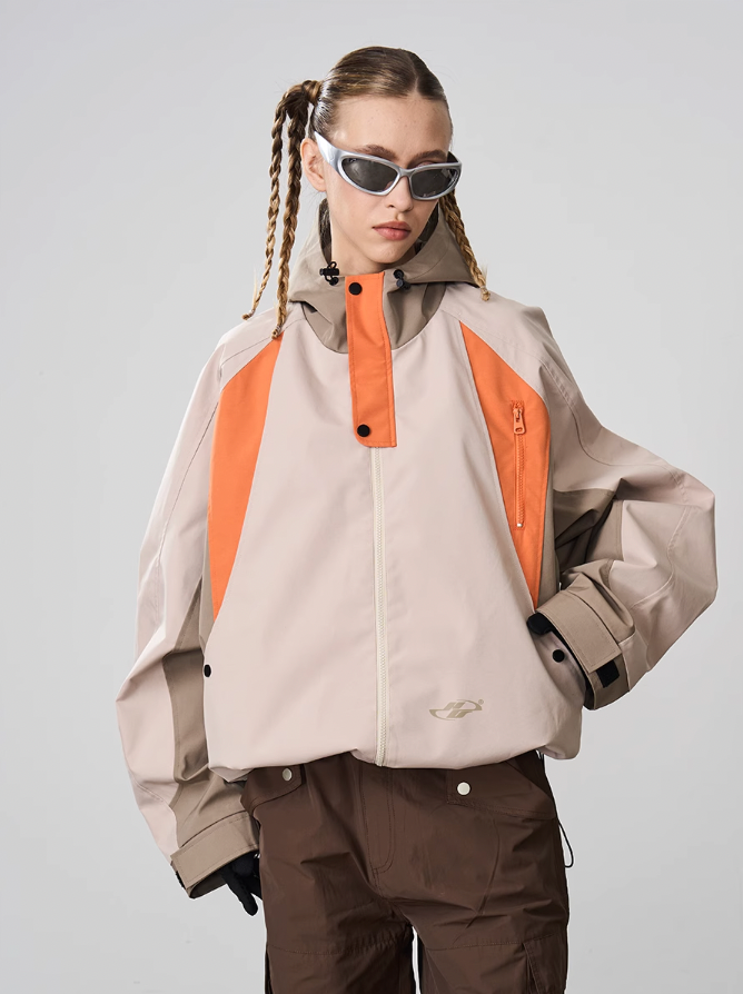 Harsh and Cruel Deconstructed Patchwork Hooded Jacket