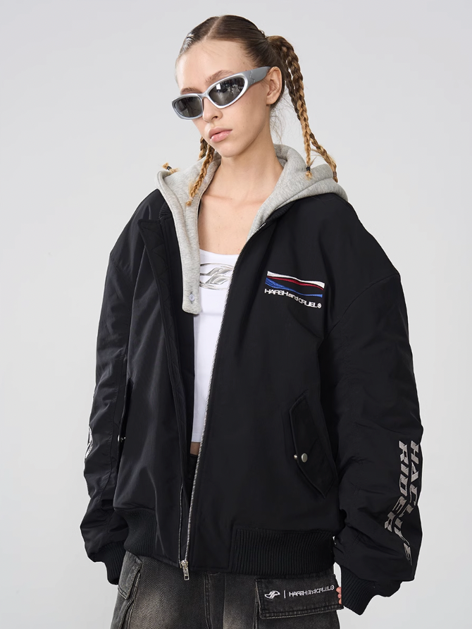 Harsh and Cruel MA-1 Detachable Hooded Jacket
