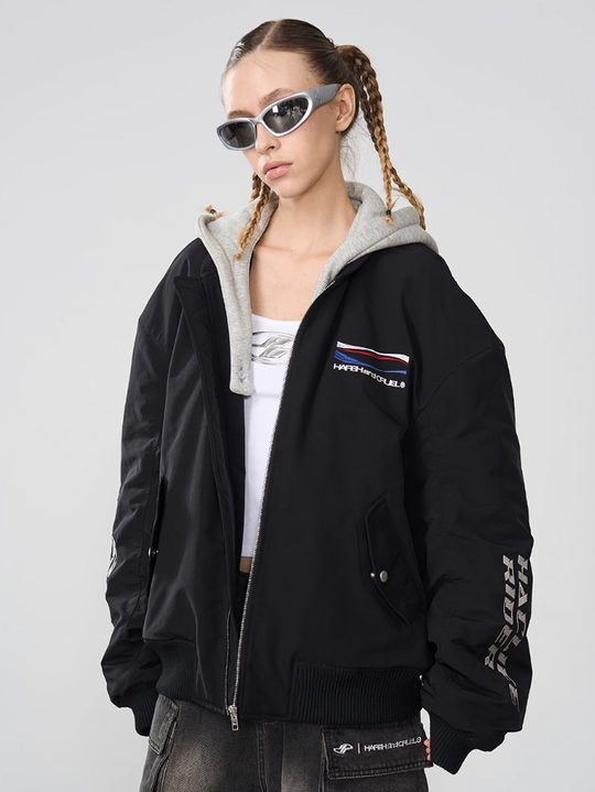 Harsh and Cruel MA-1 Detachable Hooded Jacket