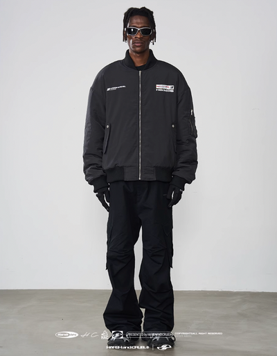 Harsh and Cruel Voice Down MA-1 Bomber Jacket