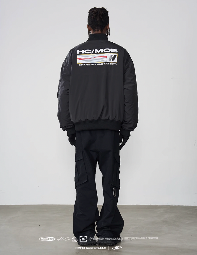 Harsh and Cruel Voice Down MA-1 Bomber Jacket