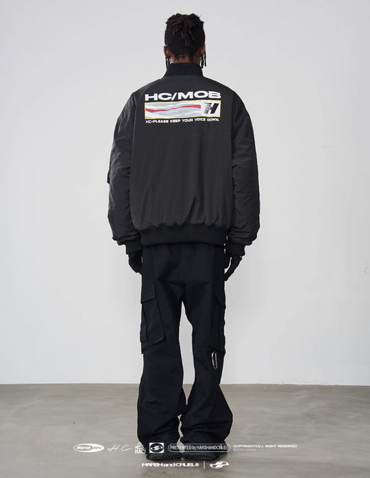 Harsh and Cruel Voice Down MA-1 Bomber Jacket