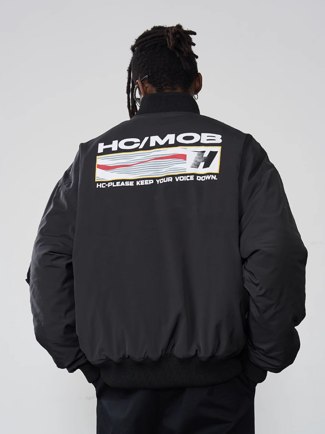 Harsh and Cruel Voice Down MA-1 Bomber Jacket