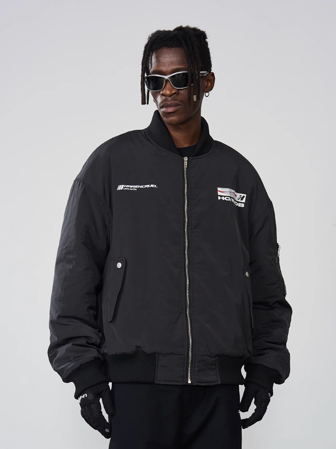 Harsh and Cruel Voice Down MA-1 Bomber Jacket
