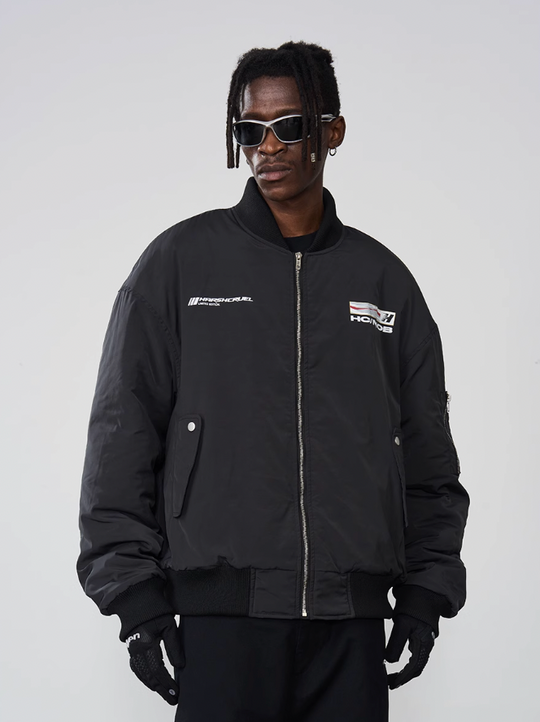 Harsh and Cruel Voice Down MA-1 Bomber Jacket