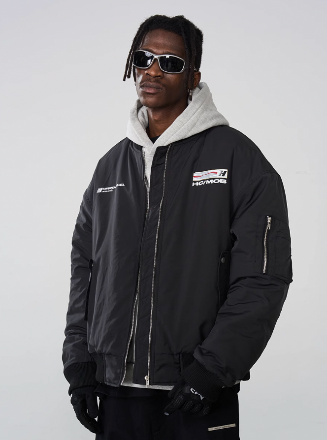 Harsh and Cruel Voice Down MA-1 Bomber Jacket