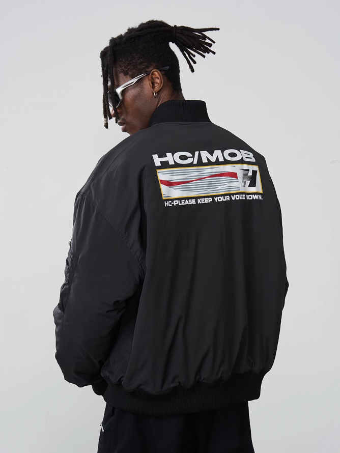 Harsh and Cruel Voice Down MA-1 Bomber Jacket