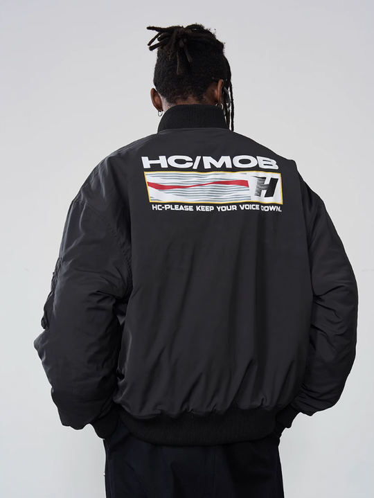 Harsh and Cruel Voice Down MA-1 Bomber Jacket